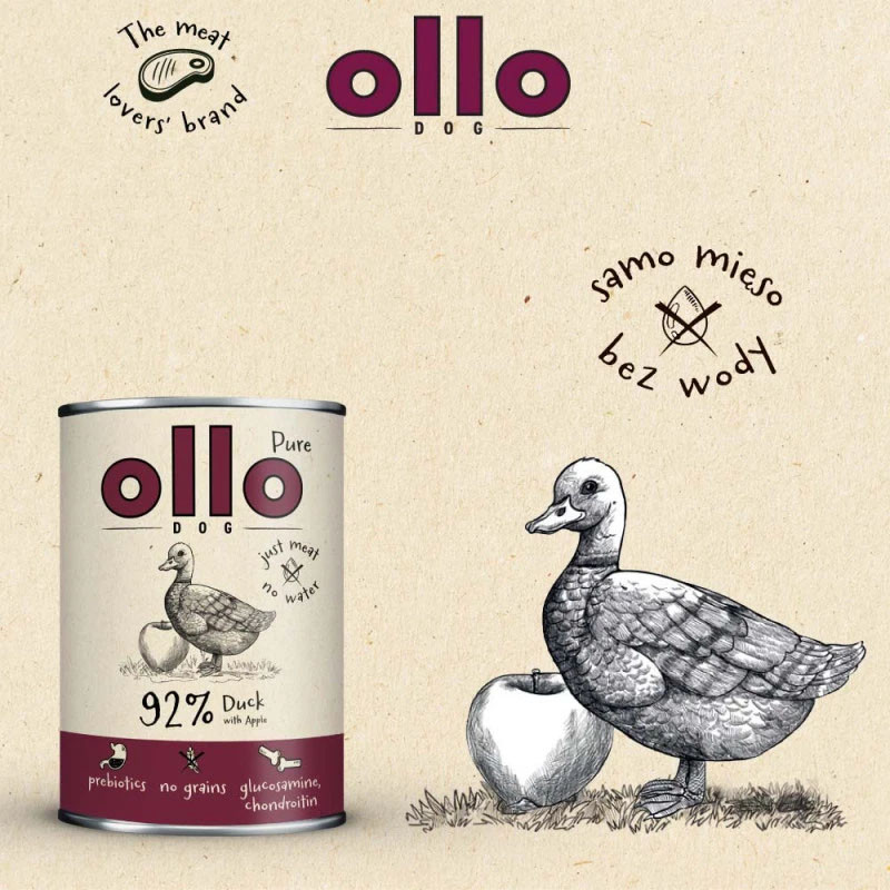 Ollo Pure Duck 400g Duck...