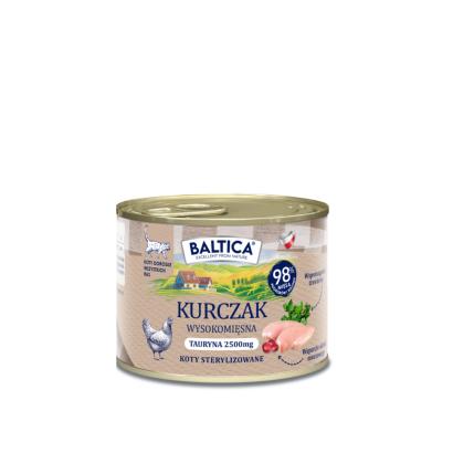 Baltica Cat Food Chicken 185g
