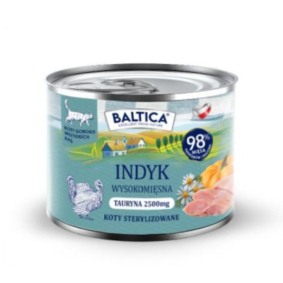 Baltica Cat Food Turkey 185g