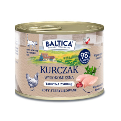 Baltica Cat Food Chicken 185g