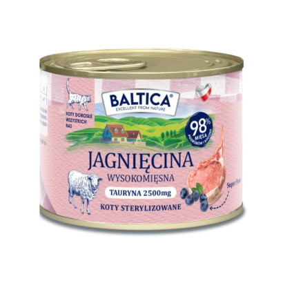 Baltica Cat Food Lamb 185 g